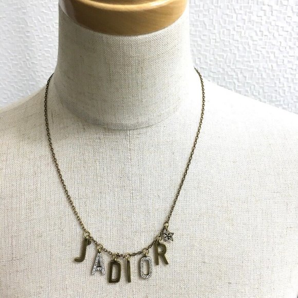 AUTHENTIC CHRISTIAN DIOR JADIOR Rhinestone Necklace - Picture 6 of 6